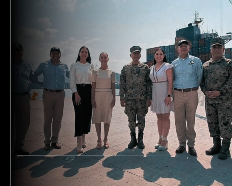 Rosi Bayardo dialoga sobre avance de proyectos para Manzanillo junto a Claudia Sheinbaum