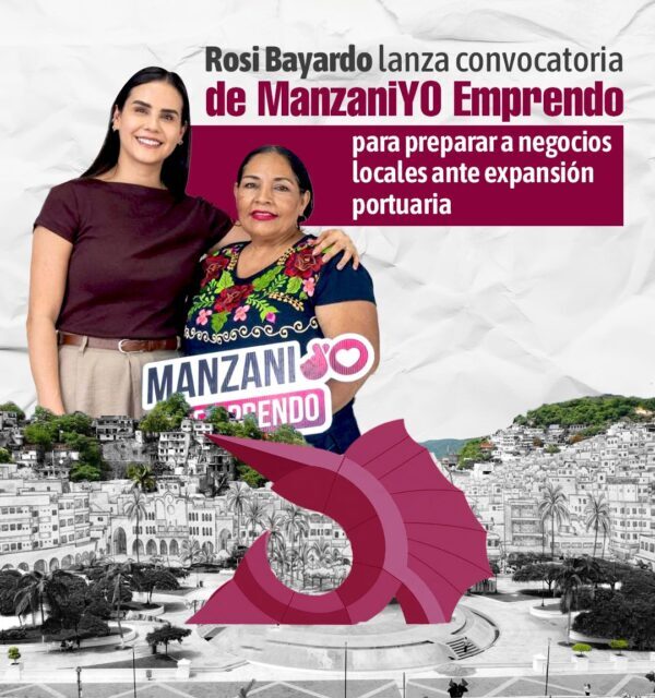 Rosi Bayardo lanza convocatoria de ManzaniYO Emprendo para preparar a negocios locales ante expansión portuaria