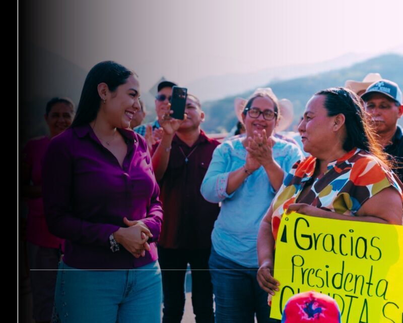Gobernadora Indira Vizcaíno entregó y recorrió nuevo puente vehicular El Chical en Coquimatlán