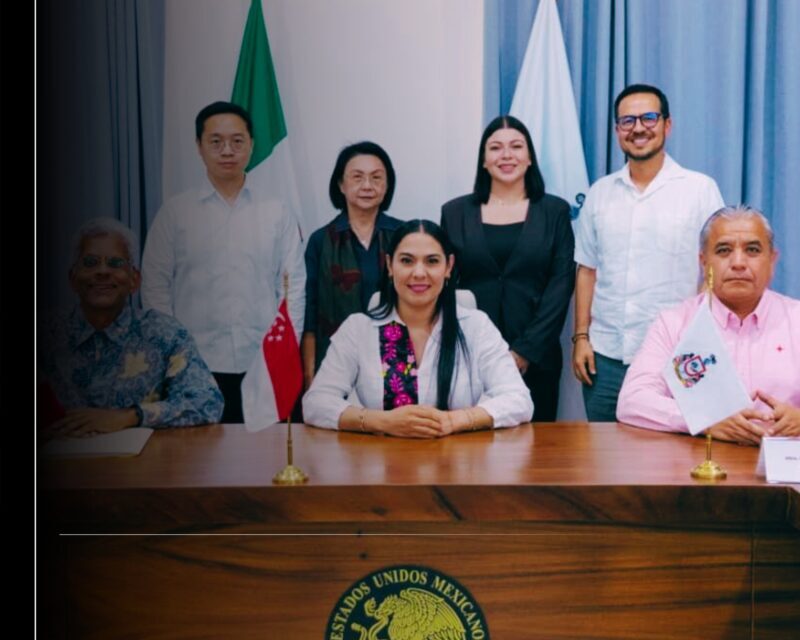 Gobernadora Indira Vizcaíno recibe a Embajador de Singapur en México para fortalecer la relación de Colima con ese país