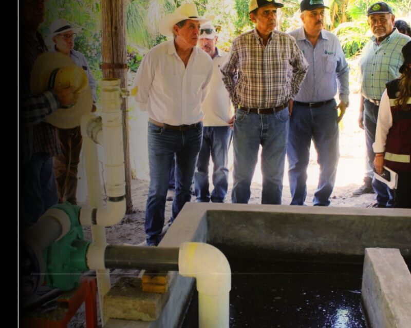 Gobierno de Indira Vizcaíno entrega obras para uso más eficiente del agua en el Valle de Armería