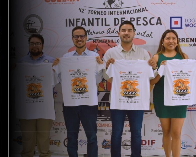 Este jueves en conferencia de prensa encabezada por el subsecretario de Turismo del Gobierno del Estado de Colima, Jorge Padilla Castillo, se anunció la realización del 42° Torneo Internacional Infantil de Pesca ‘Guillermo Adachi Naitoh’, que se efectuará el domingo 26 de abril a partir de las 8:00 horas en el Muelle de Cruceros en el centro histórico de Manzanillo, donde año con año se reúnen familias para impulsar la convivencia y sembrar el interés por la pesca deportiva en niñas y niños. La edición anterior congregó a más de 500 participantes.