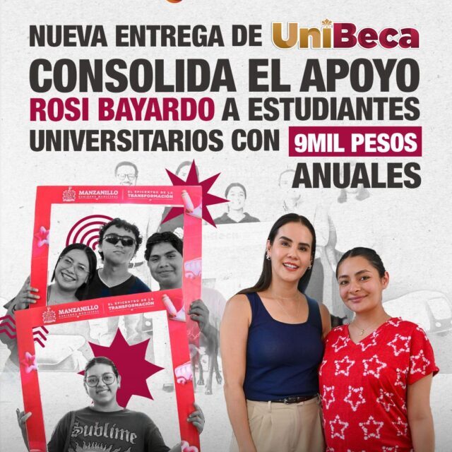Nueva entrega de UniBeca consolida el apoyo de Rosi Bayardo a estudiantes universitarios con 9 mil pesos anuales