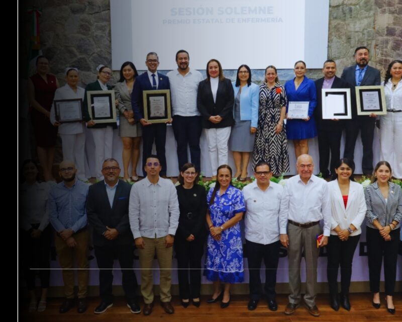 Entrega Congreso del Estado premio estatal 2026 a cuatro profesionales de la enfermería