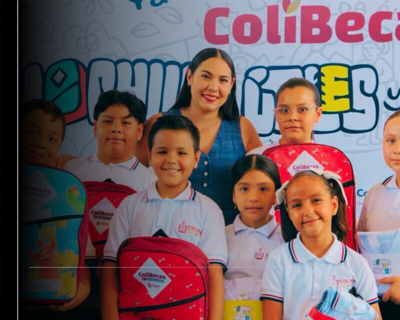 Indira Vizcaíno comenzó con entrega de ColiBecas Mochilas, Útiles y Uniformes a 381 estudiantes de Comala y Cuauhtémoc