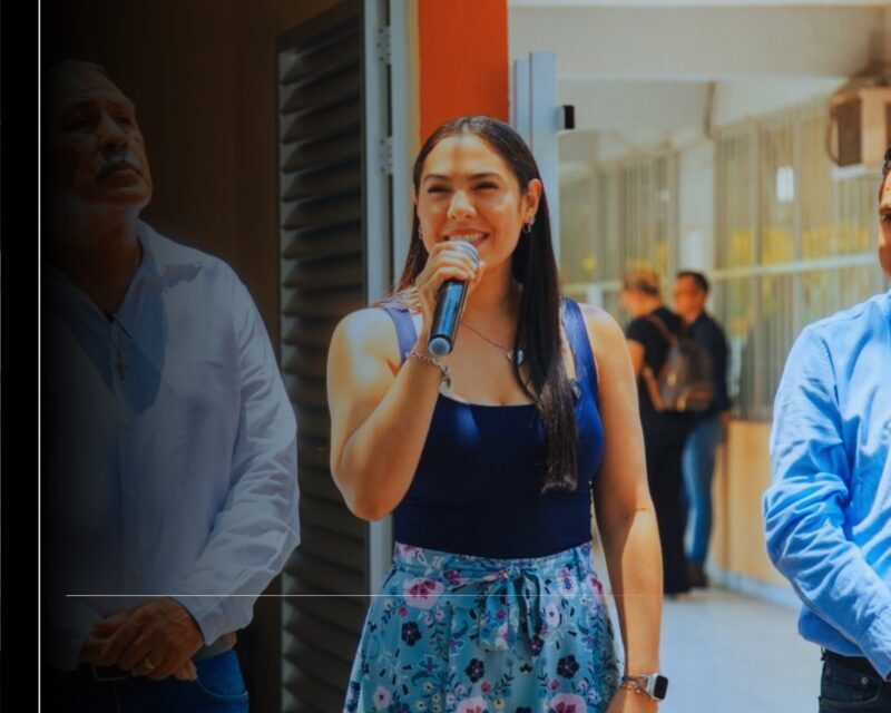 Gobernadora Indira Vizcaíno entrega puente 'Victoria' en Comala y planta purificadora para secundaria e Isenco en Colima