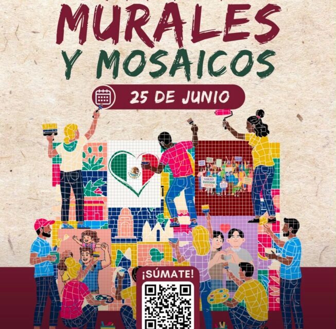 Miles de jóvenes participarán en la creación de murales y mosaicos en los 32 estado del país: IMJUVE