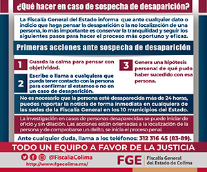 Fiscalía General del Estado de Colima - Banner