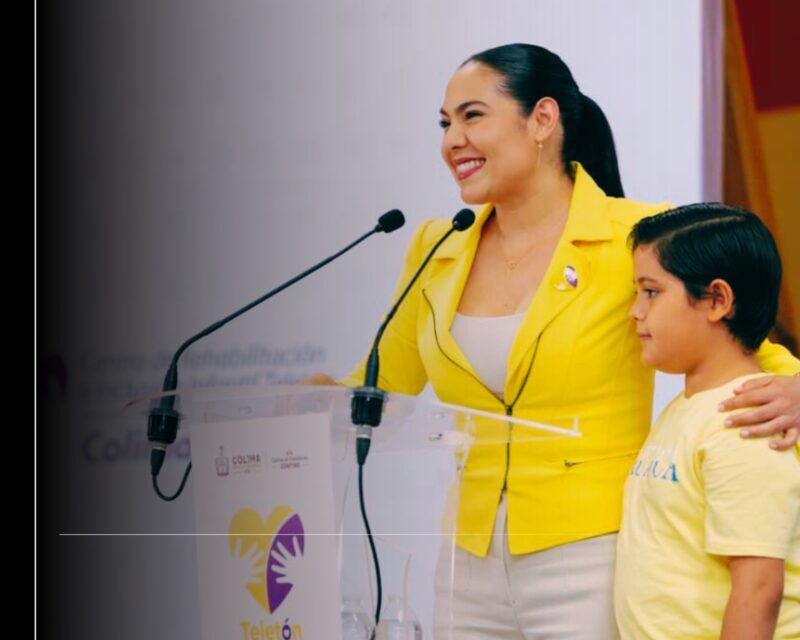 Gobernadora Indira Vizcaíno inició la Colecta Teletón 2026 en Colima