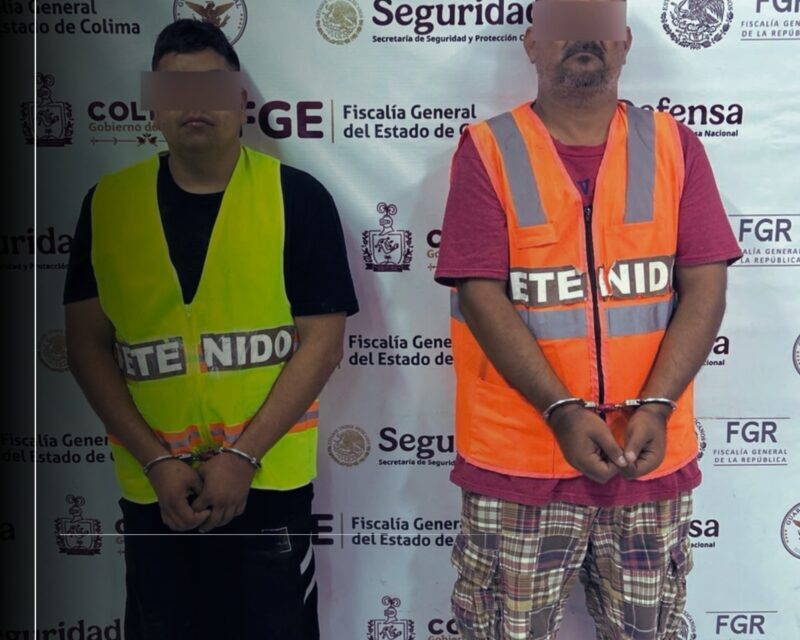 Mesa de Coordinación Estatal informa la detención de dos generadores de violencia en Colima