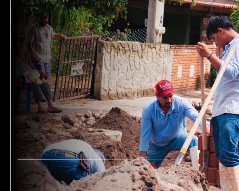 CIAPACOV sustituye más de 100 metros de red sanitaria en la comunidad de Los Ortices, Colima