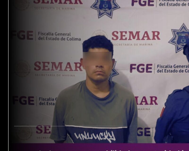 Detienen a presunto ladrón de tiendas de conveniencia en Colima; contaba con orden de aprehensión