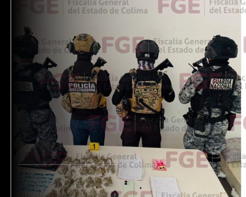 FGE asegura envoltorios con narcóticos durante cateo en el ejido Lomas de Ívila Camacho