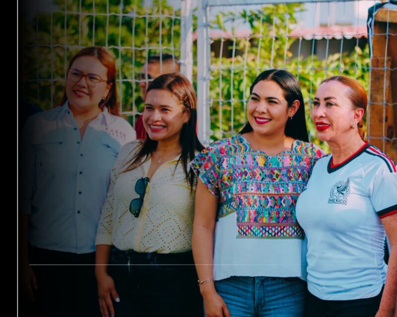 Gobernadora de Colima entregó nueva cancha de futbol 5 en la colonia La Reserva de La Villa