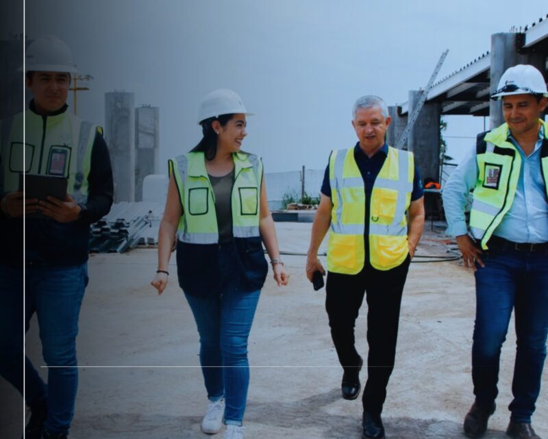 Gobernadora Indira Vizcaíno supervisó avances en la ampliación del Aeropuerto Internacional de Colima