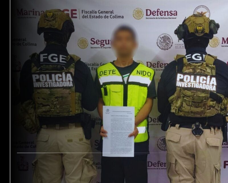 Mesa de Coordinación informa detención de presunto generador de violencia del Cartel Los Mezcales de Colima