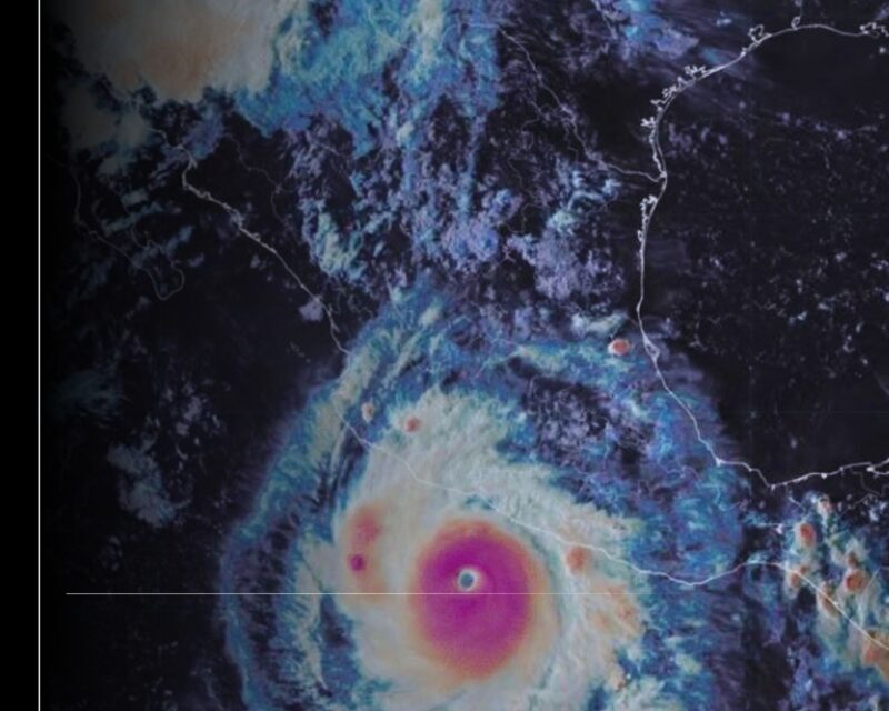 Huracán ‘Polo’ se intensifica nuevamente a categoría 5; UEPC Colima mantiene vigilancia permanente y el despliegue de acciones operativas preventivas