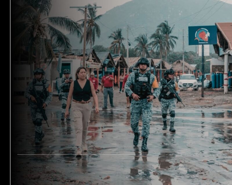 PC Manzanillo cierra el acceso a playa La Boquita y coloca bandera negra en la zona costera