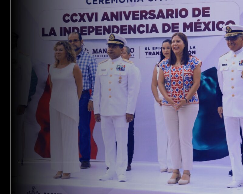 Ayuntamiento de Manzanillo conmemora el 216 aniversario del inicio de la Independencia de México