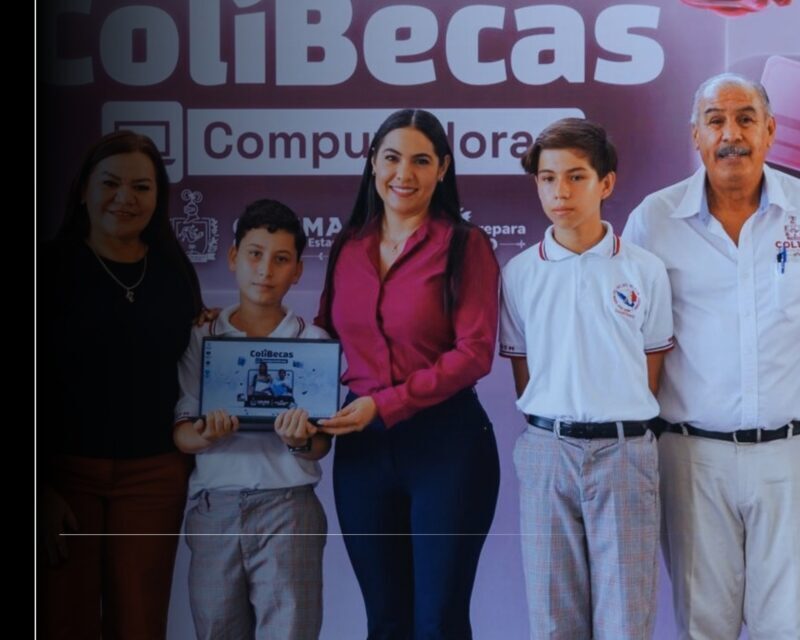 En Cuauhtémoc, Indira Vizcaíno inició la entrega de ColiBecas Computadoras por quinto año consecutivo