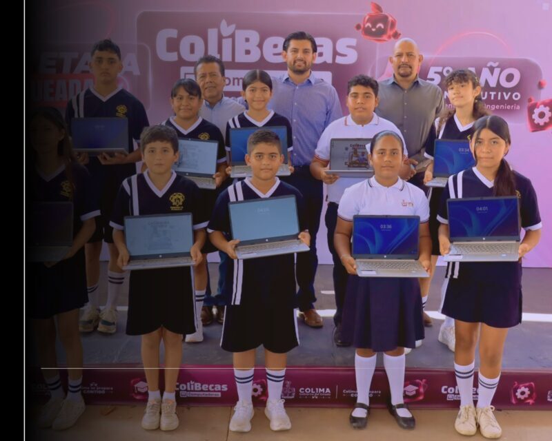 Gobierno de Indira Vizcaíno entrega laptops gratuitas a estudiantes de secundaria en Ixtlahuacán