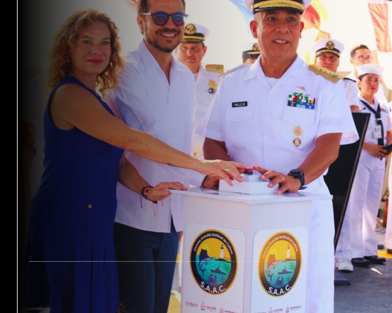 Marina y Gobierno del Estado de Colima realizan hundimiento del ex-buque "Cora" para que se integre al Sistema Arrecifal Artificial de Colima