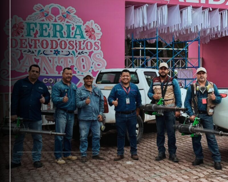 Secretaría de Salud refuerza fumigación contra dengue en terrenos de la Feria de Colima