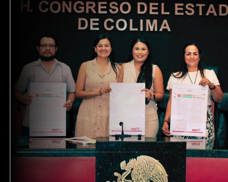 Subsejuv Colima y Congreso del Estado invitan a participar en el 12° Parlamento de las Juventudes